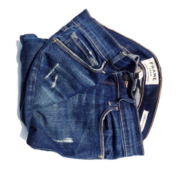 Frame Denim Denim - FRAME denim distressed skinny jeans.